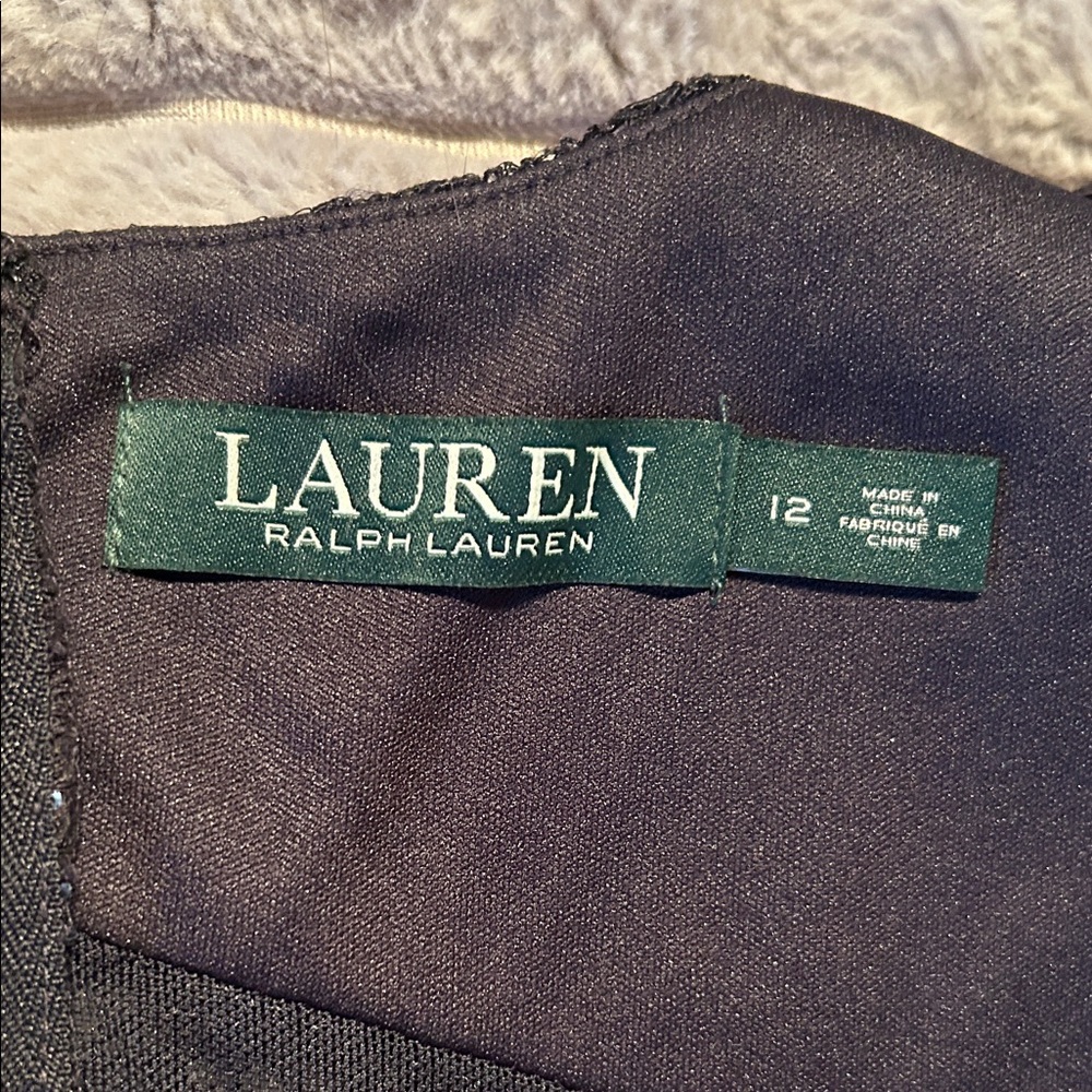 LAUREN Elegant navy Sequin Dress - Picture 3 of 6